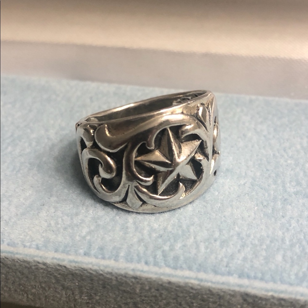 Texas Silver Star Ring Size 8